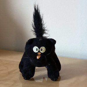 Black Scaredy Cat Stuffed Animal